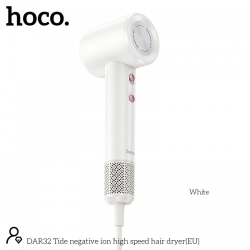 Фен HOCO Tide negative ion high speed hair dryer DAR32 white
