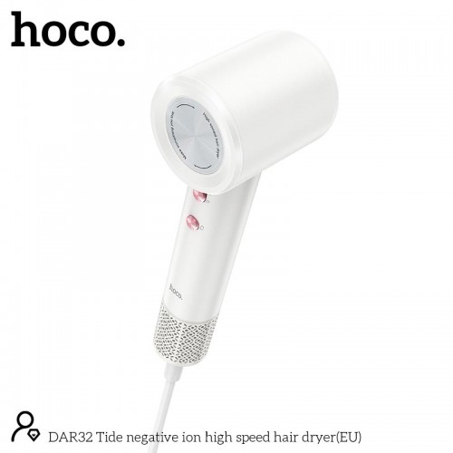 Фен HOCO Tide negative ion high speed hair dryer DAR32 white