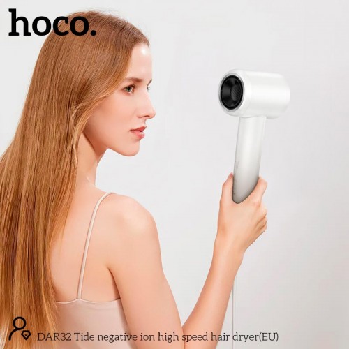 Фен HOCO Tide negative ion high speed hair dryer DAR32 white