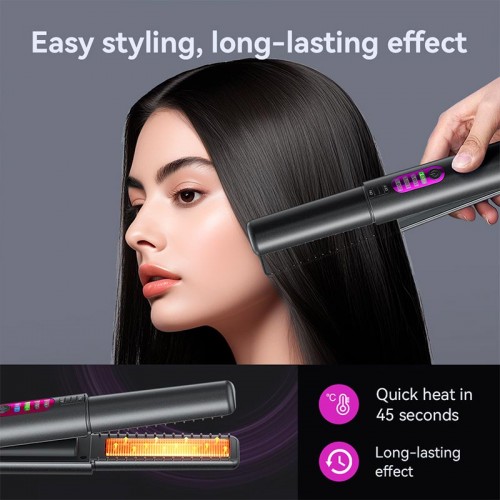Портативна плойка для укладання волосся HOCO Protect portable hair straightener DAR33 black