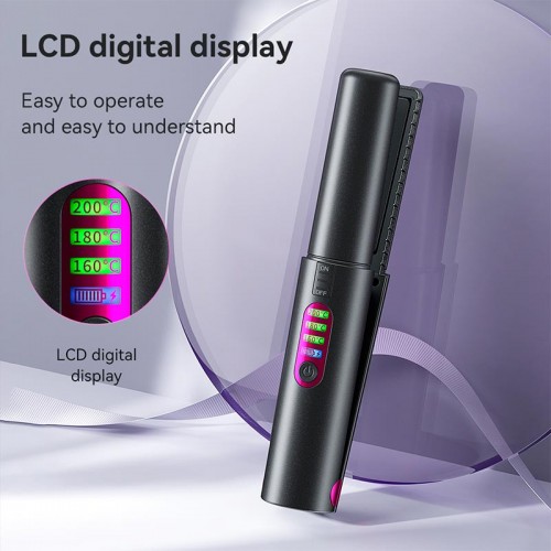 Портативна плойка для укладання волосся HOCO Protect portable hair straightener DAR33 black