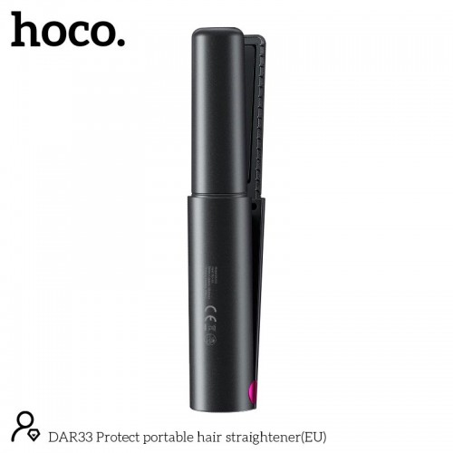 Портативна плойка для укладання волосся HOCO Protect portable hair straightener DAR33 black