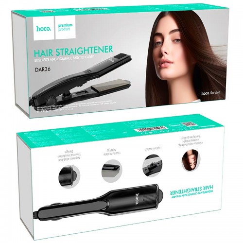 Плойка для укладання волосся HOCO Jade hair straightener DAR36 |45W| black