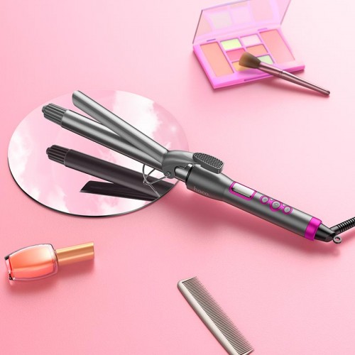 Плойка для укладання волосся HOCO Electric manual curling iron with digital display HP43 |6 leveles powe grey