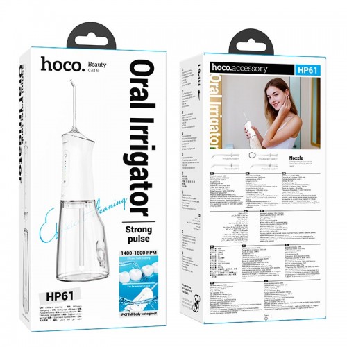 Иригатор для чистки полости рта HOCO Electric oral flushing device HP61 белый