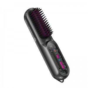 Електричний гребінець-випрямляч для волосся HOCO Heating straight hair comb HP45 |30min| grey