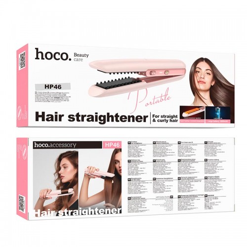 Плойка для укладання волосся HOCO Explicit electric hair straightener HP46 |3 Levels t| pink