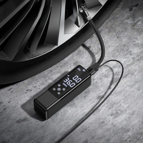 Портативний компресор Hoco May smart air pump ZP5 |3.5bar| black
