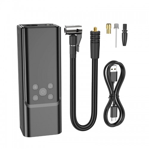 Портативний компресор Hoco Maddy portable smart air pump ZP7 (5000mAh) |10.3 bar| black