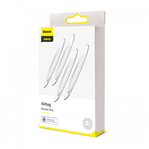 Коплект накладок для защиты дверей авто BASEUS Airbag Bumper Strip |TPU, 4pcs| (CRFZT-A02)