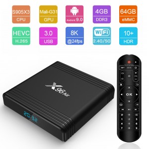 Android TV приставка Amlogic TV BOX X96 Air |S905X3, 2GB RAM, 16GB ROM| black