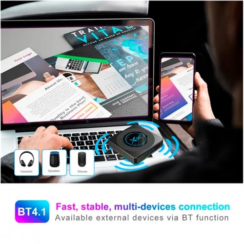 Android TV приставка Amlogic TV BOX X96x4 Air |S905X4, 4GB RAM, 32GB ROM| black