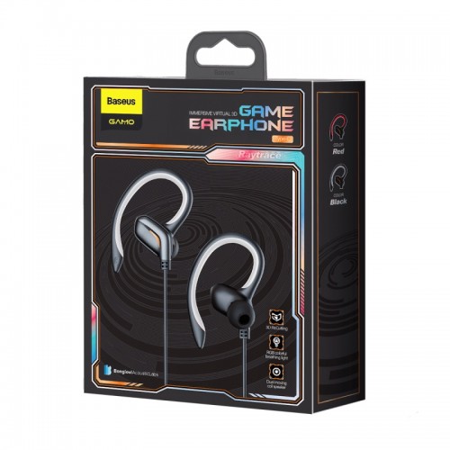 Навушники Baseus GAMO Immersive Virtual 3D Game Type - C Earphone red