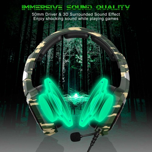 Наушники ONIKUMA Gaming with LED K8