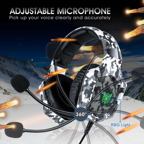 Наушники ONIKUMA Gaming with LED K8