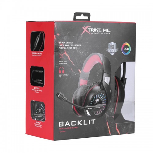 Навушники XTRIKE ME Gaming RGB Backlight GH-890 black