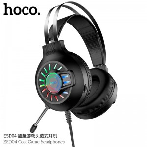 Навушники HOCO Cool Game LED ESD04 Hi-Res black