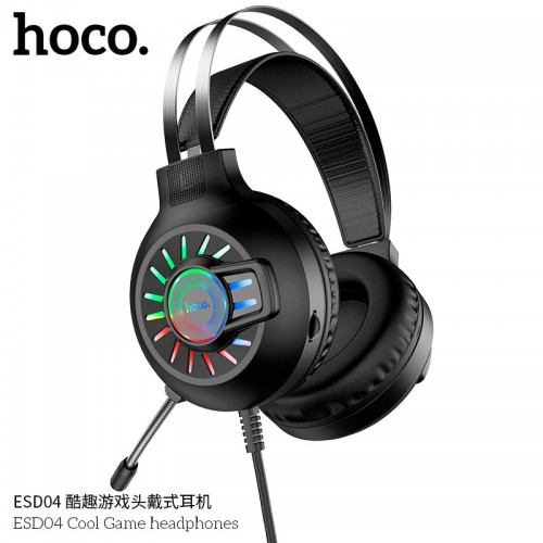 Навушники HOCO Cool Game LED ESD04 Hi-Res black