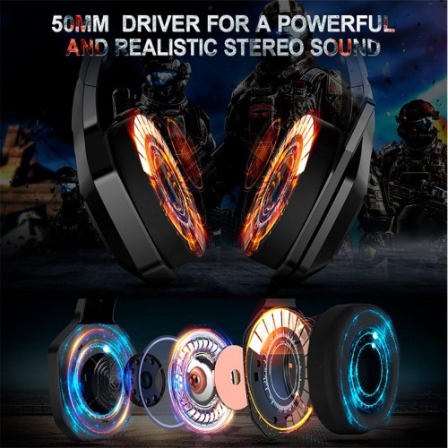 Навушники ONIKUMA Gaming with LED K10 black