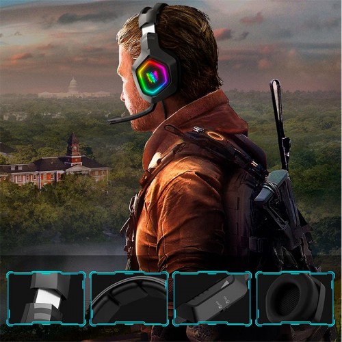 Навушники ONIKUMA Gaming with LED K10 black