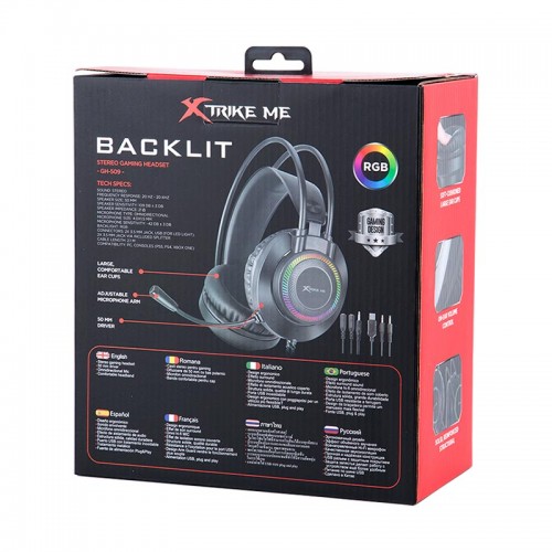 Наушники XTRIKE ME Gaming RGB Backlight GH-509