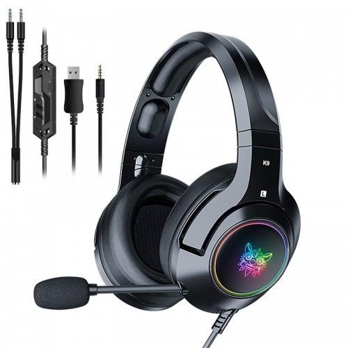 Навушники ONIKUMA Gaming with LED K9 black