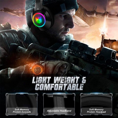 Навушники ONIKUMA Gaming with LED K9 black