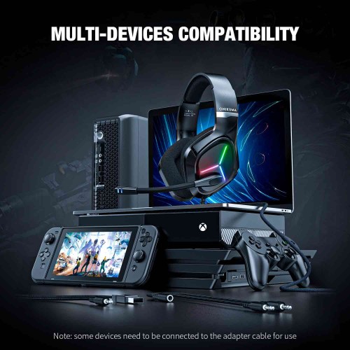 Навушники ONIKUMA Gaming with Blue LED X9 black