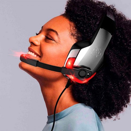 Навушники Hunterspider Gaming with LED V4 silver