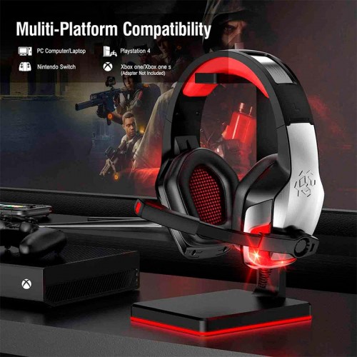 Навушники Hunterspider Gaming with LED V4 silver