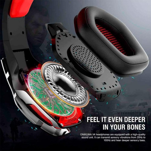 Навушники Hunterspider Gaming with LED V4 silver