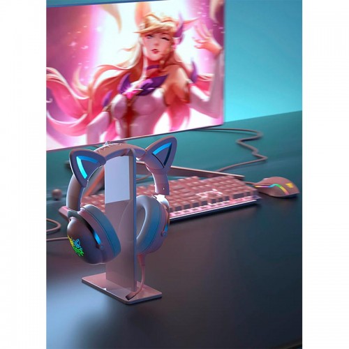Навушники ONIKUMA Gaming CAT with LED X11 purple