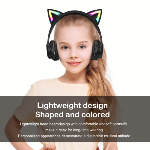 Навушники ONIKUMA Bluetooth Gaming CAT with LED B90 black