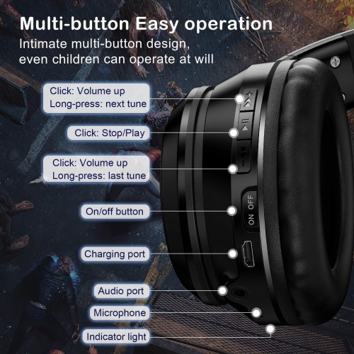 Навушники ONIKUMA Bluetooth Gaming CAT with LED B90 pink