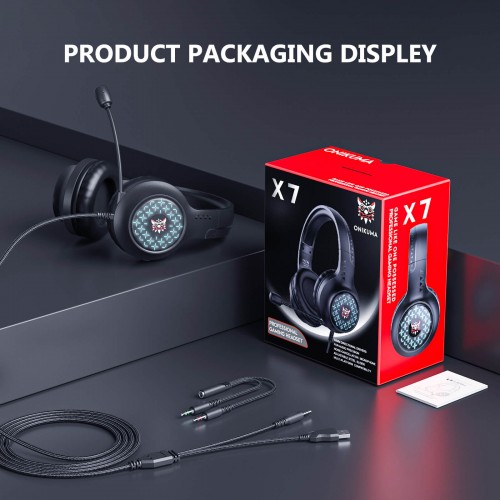 Наушники ONIKUMA Gaming with LED X7