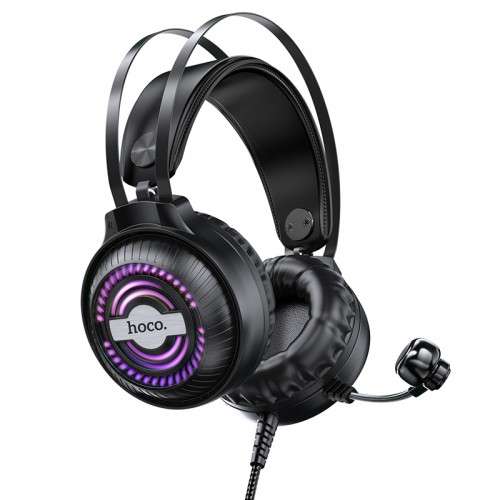 Навушники HOCO Streamer gaming headphones LED W101 black