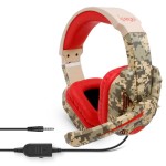 Навушники iPega Gaming PG-R005 |3.5mm, Noice Reduction| Comouflage-Red