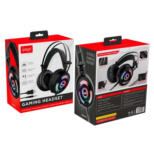 Наушники iPega Gaming with RGB LED PG-R008 |3.5mm, Noice Reduction|