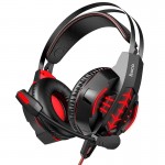 Навушники HOCO gaming Cool tour headphones LED W102 black-red