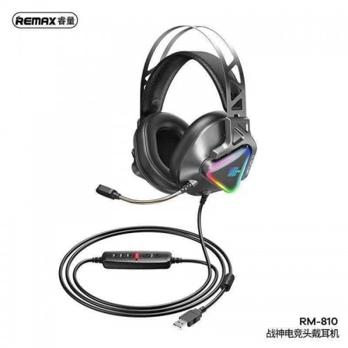 Навушники REMAX LED Wargod Series Gaming Headphone RM-810 |USB 7.1| black