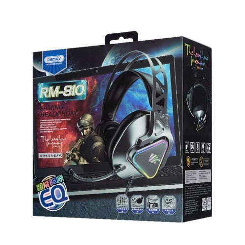 Навушники REMAX LED Wargod Series Gaming Headphone RM-810 |USB 7.1| black