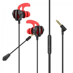 Навушники Hoco Sharp Wire control gaming earphones with microphone M105 |HD Mic, Hi-Fi| black
