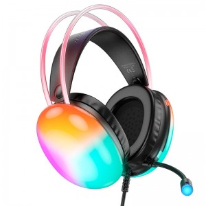Навушники Hoco rich channel gaming headphones RGB W109 Plus |USB7.1, 2m| black