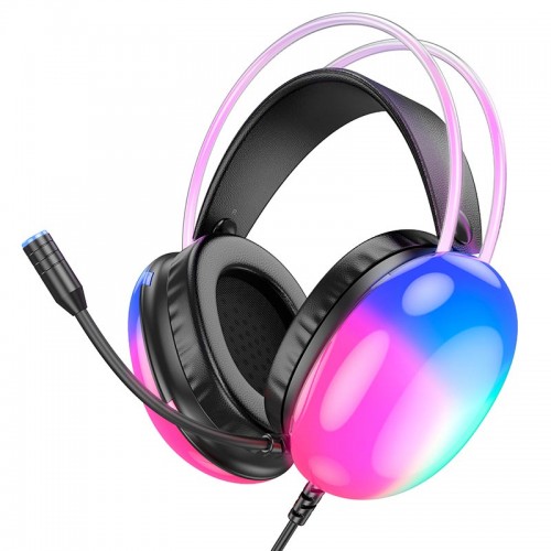 Навушники Hoco rich channel gaming headphones RGB W109 Plus |USB7.1, 2m| black