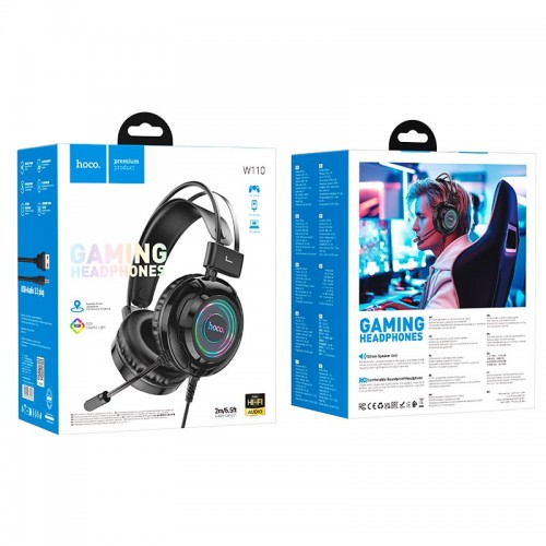 Наушники HOCO Resource gaming headphones W110 |USB+AUX|