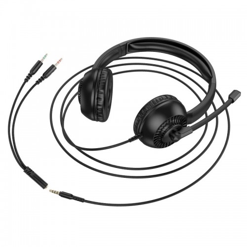 Навушники HOCO Pure headphones W112 |Omnidirectional microphone| black