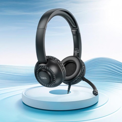 Навушники HOCO Pure headphones W112 |Omnidirectional microphone| black