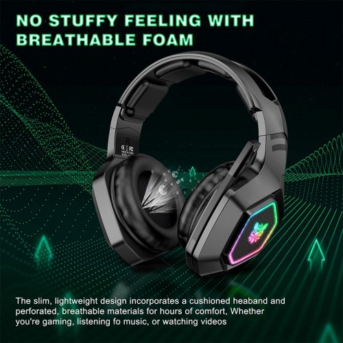 Наушники Onikuma Headset Headworn B100 |BT5.3/2.4G, Type-C, PS4/PS5/PC/Mac/iOS/Android, RGB|