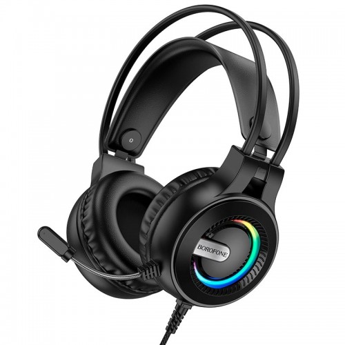 Навушники BOROFONE Eminent gaming headphones BO111 |USB+3.5mm, RGB| black