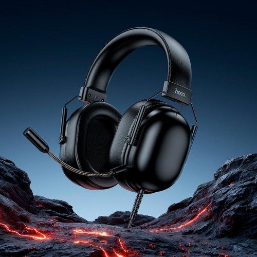 Навушники HOCO Dynamic USB7.1 channel gaming headphones W113 |2m, HD Mic| black